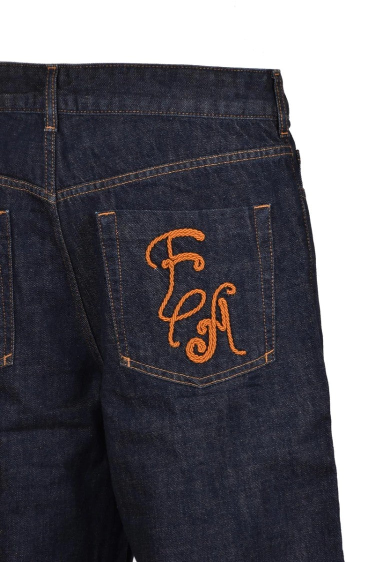Emporio Armani 5 Pocket Jeans - Blue