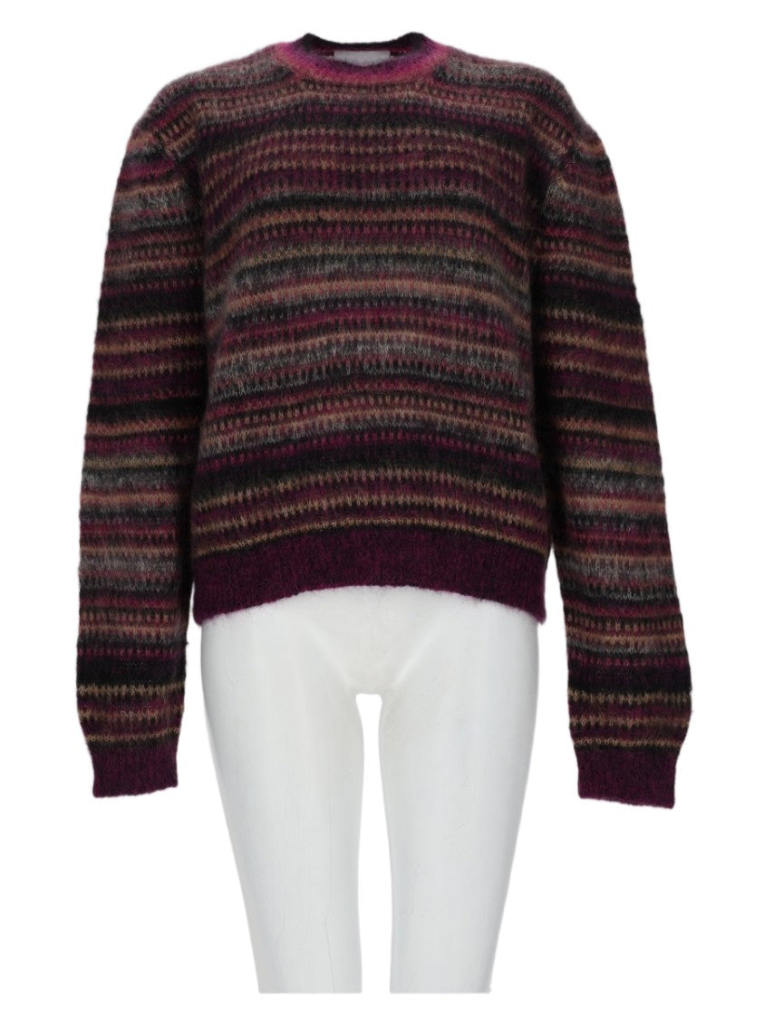 Isabel Marant Étoile Horizontal Striped Knit Sweater In Deep Tones