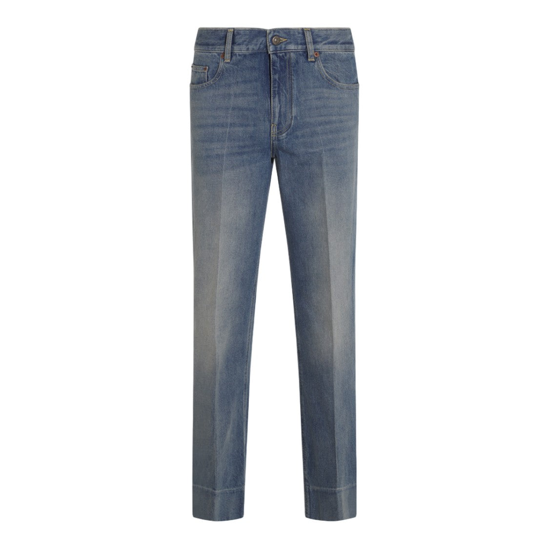 Valentino Classic Straight-Leg Jeans With Mid-Rise Waist