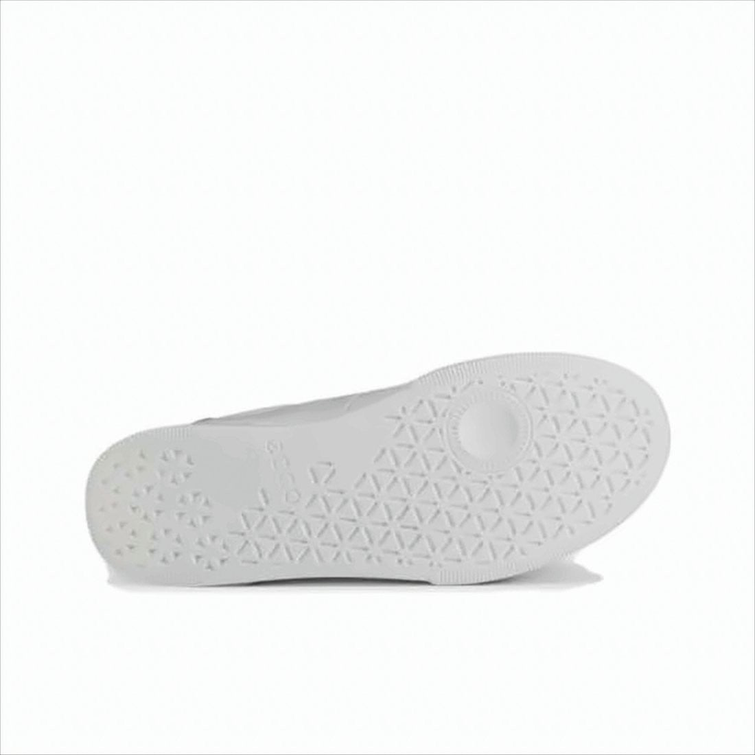 Ecco Sleek White Sneakers With Smooth Leather Upper