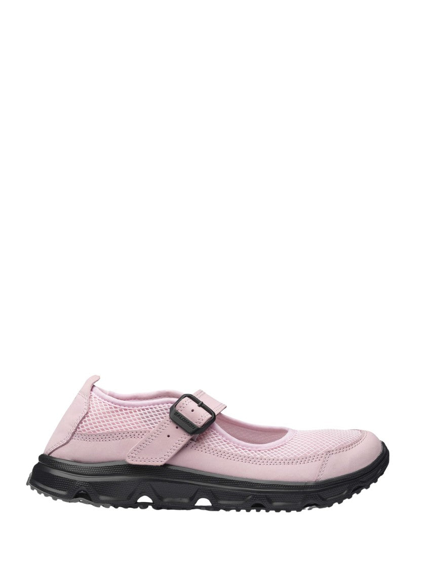 Salomon Pink Breathable Mesh Fabric Sneakers
