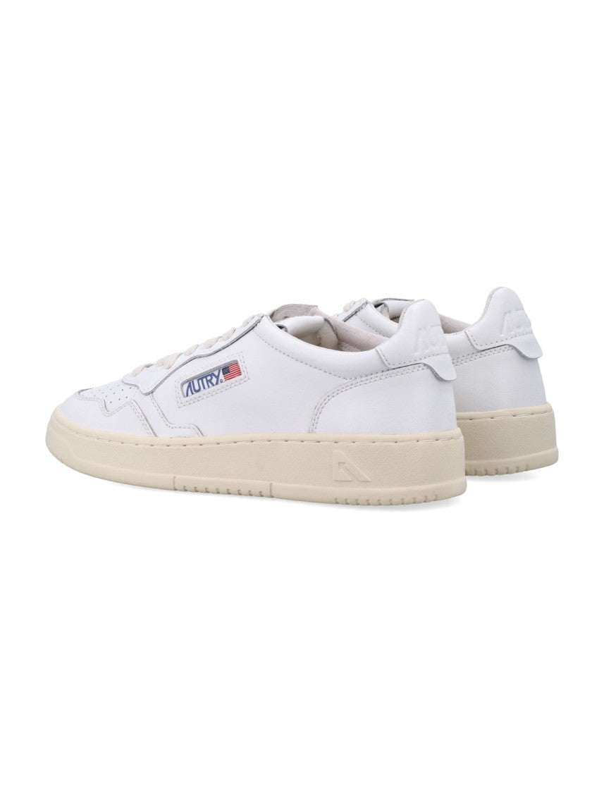 Autry Minimalist Low-Cut Sneakers With Perforated Design