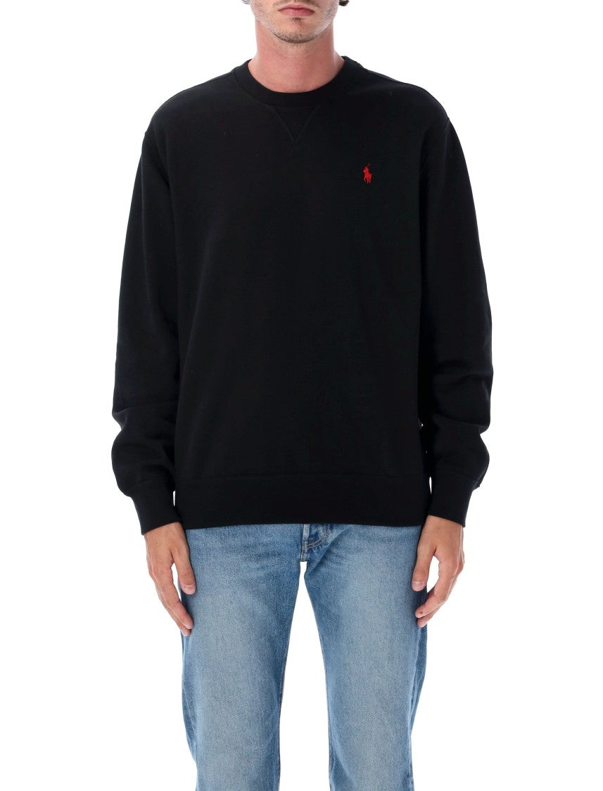 Polo Ralph Lauren Relaxed Fit Black Crewneck Sweatshirt