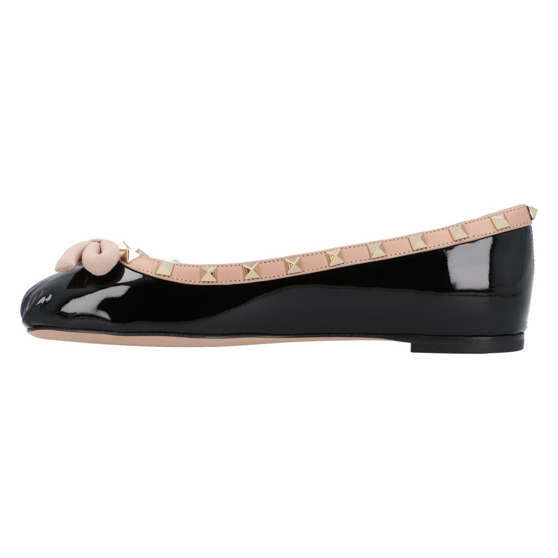 Valentino Rockstud Patent Leather Ballerina