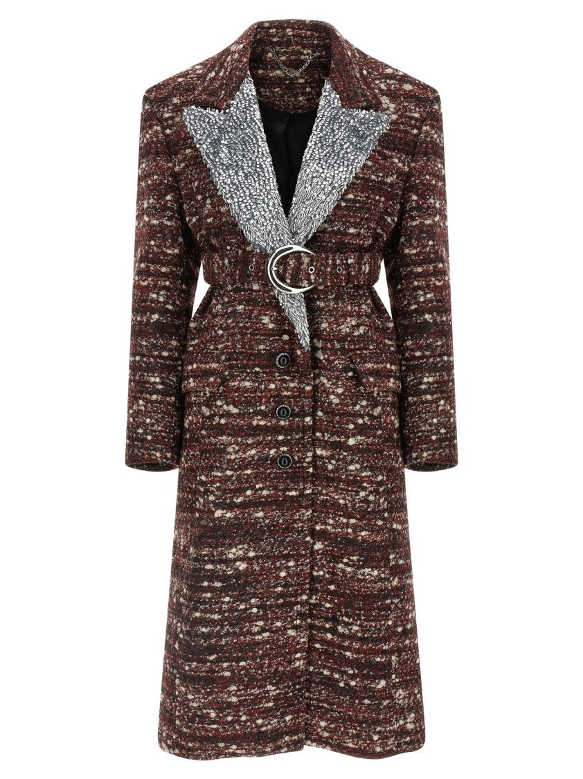 Paco Rabanne Bouclé Wool Coat