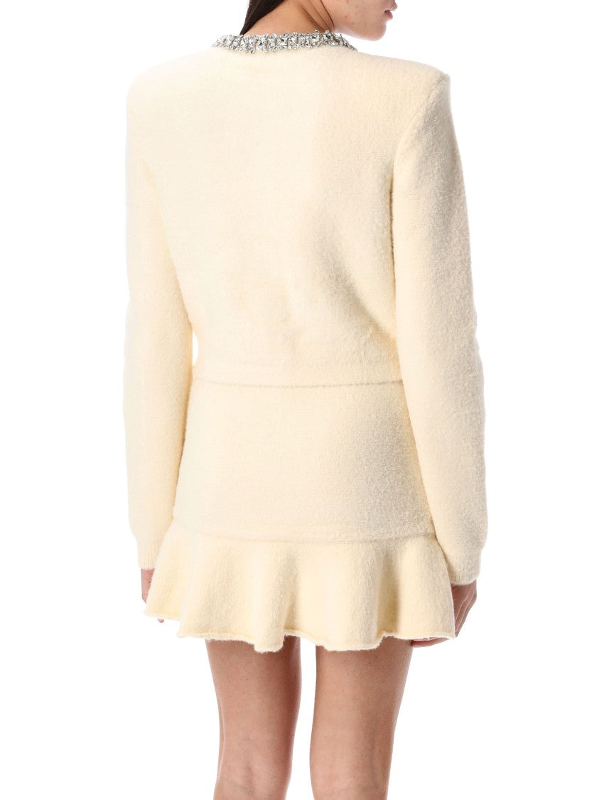 Self-Portrait Cardigan Knit Strass