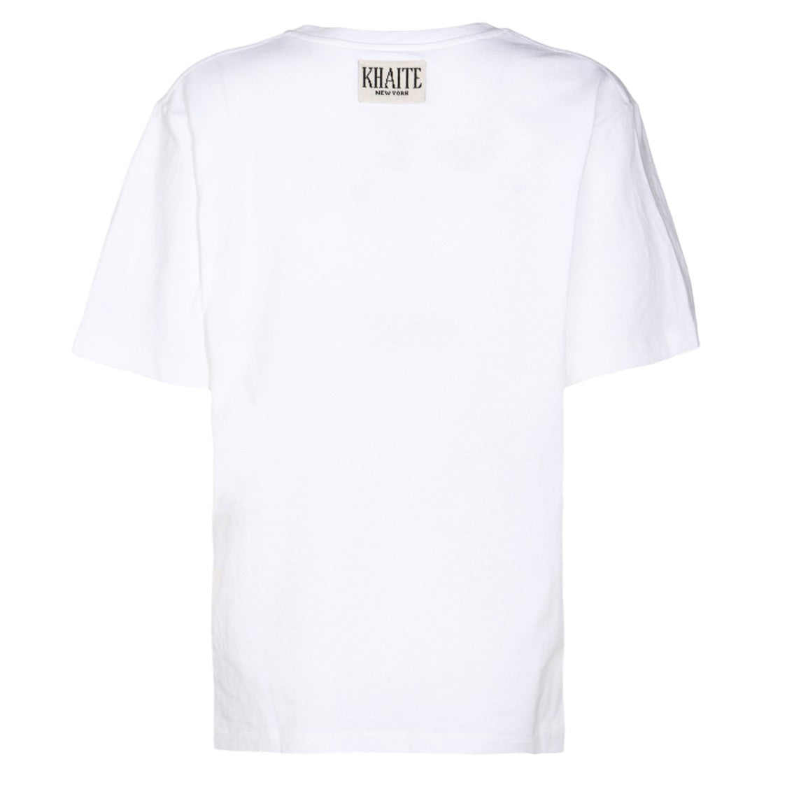 Khaite Classic White Short-Sleeve T-Shirt With Crew Neckline