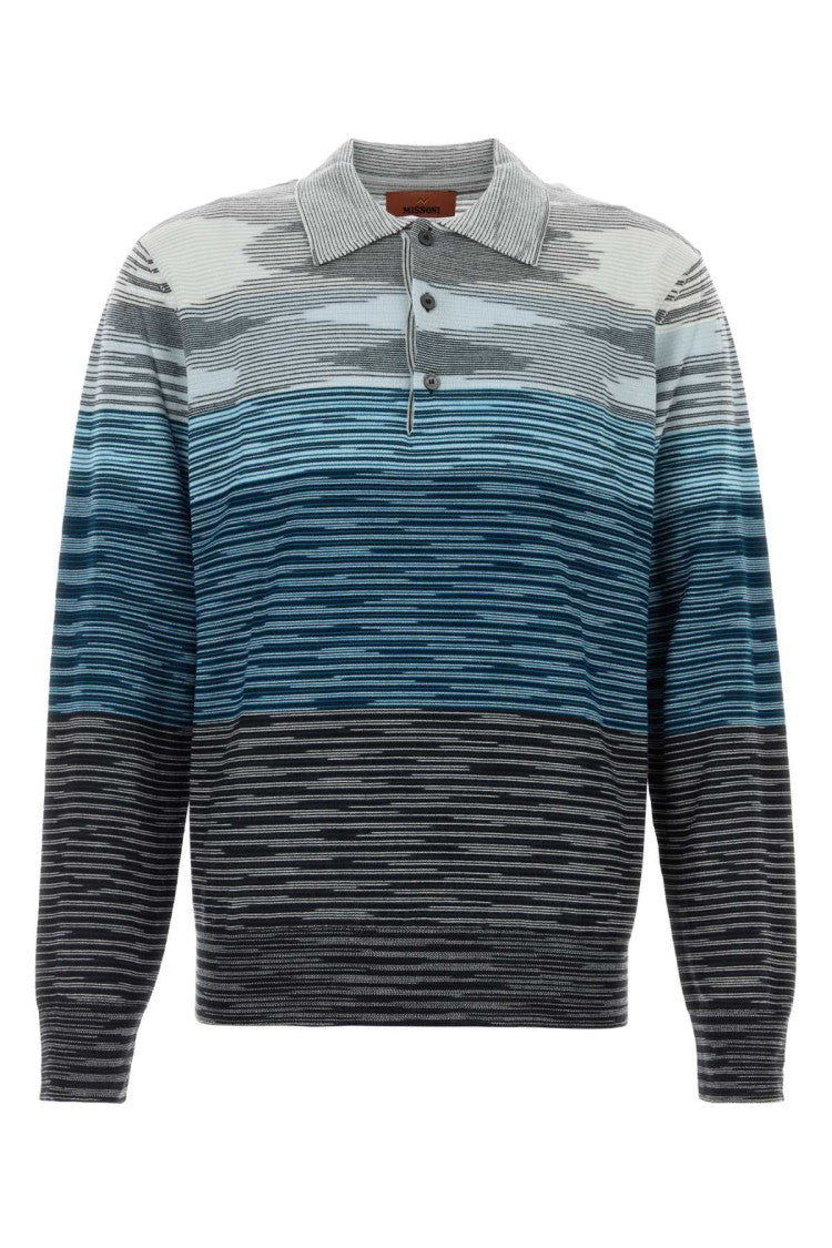 Missoni Embroidered Wool Polo Shirt