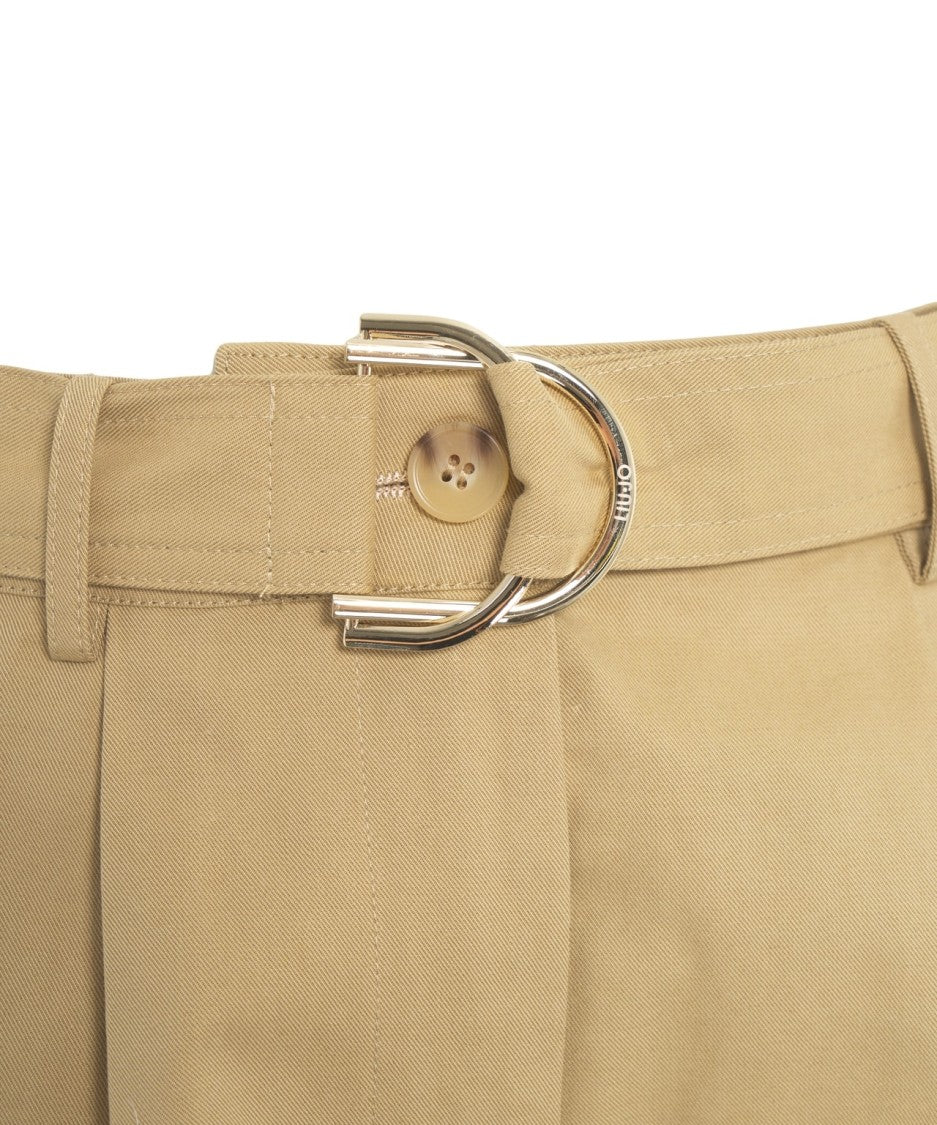 Liu Jo High-Waisted Tapered Cropped Cargo Pants
