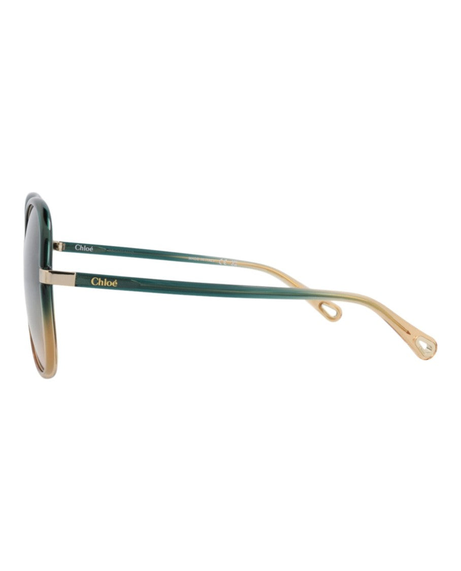 Chloé Round-Frame Injection Sunglasses