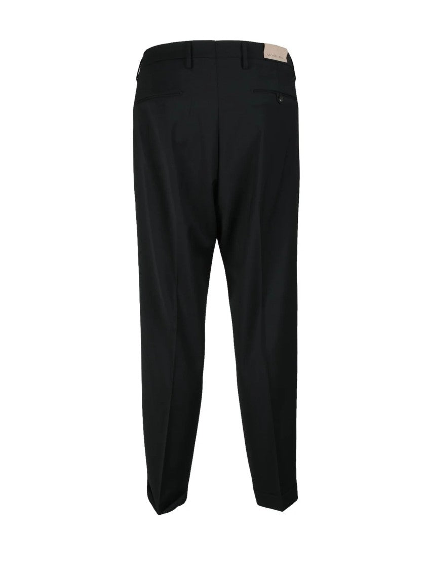 Michael Coal Tailored Stretch Fabric Trousers With Impeccable Fit