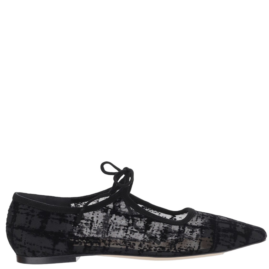 Arteana Pointed-Toe Sheer Mesh Flats