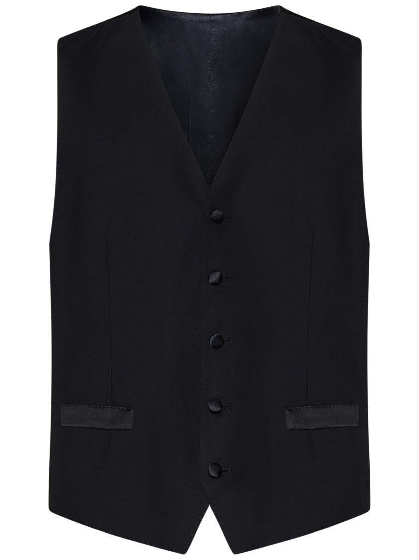 Dolce & Gabbana Blue Virgin Wool And Silk Three-Piece Tuxedo