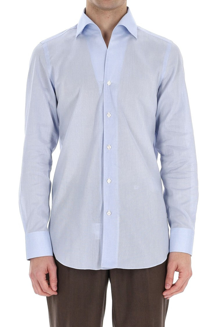 Finamore Ustica Collar Cotton Tailored Shirt