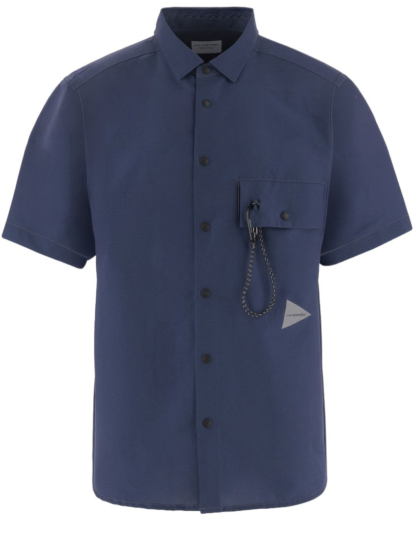 And Wander Nylon Shirt With Patch Pocket