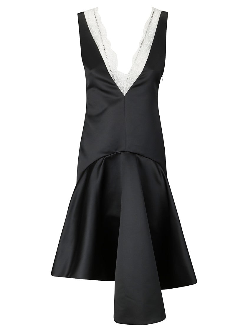 J. W. Anderson V-Neck With Lace Short Sleeveless Dress