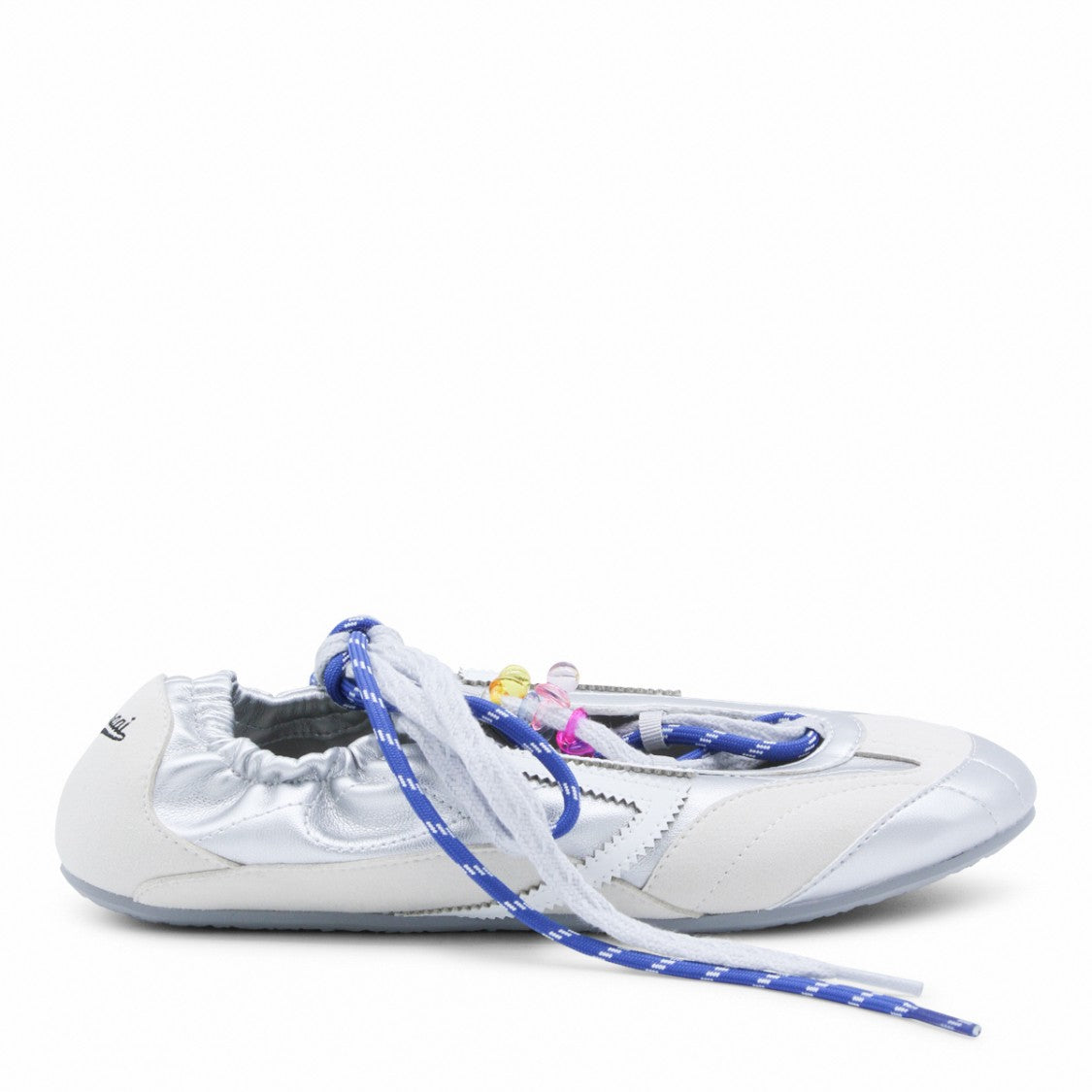 Puraai White Sneakers With Beige Accents