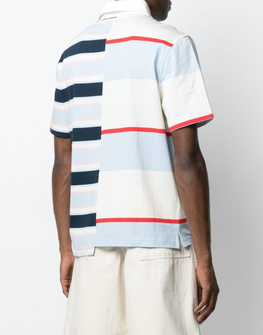 Lanvin Rugby Patchwork Logo Polo Shirt