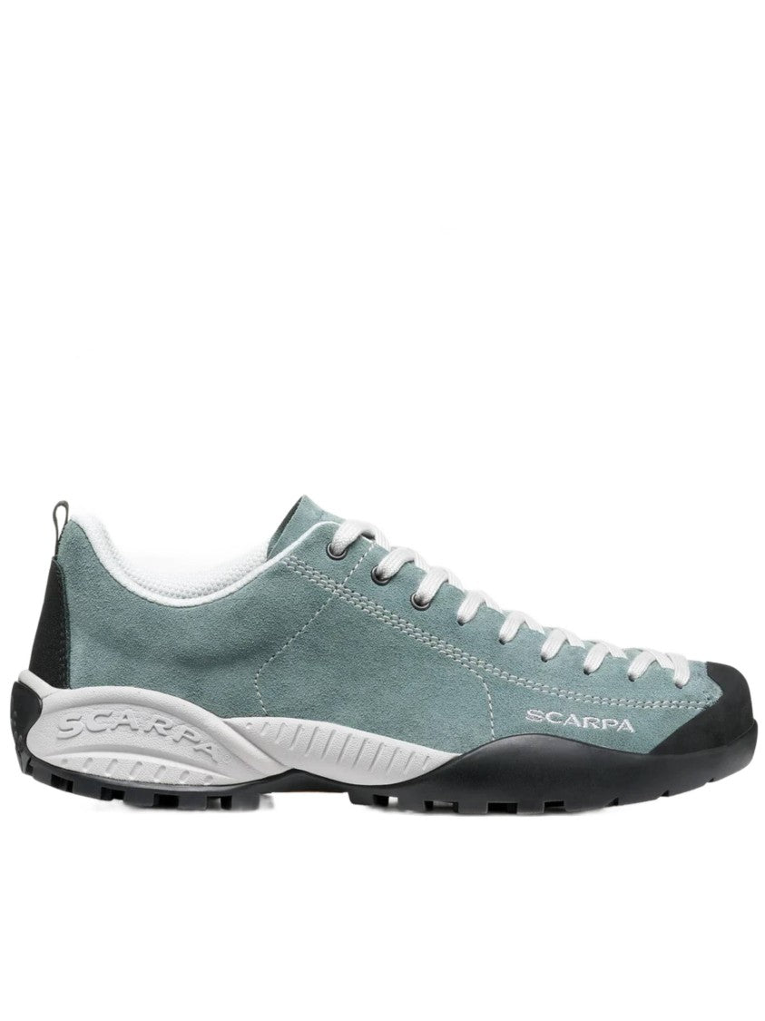 Scarpa Low-Profile Suede Sneakers With Rubber Accents