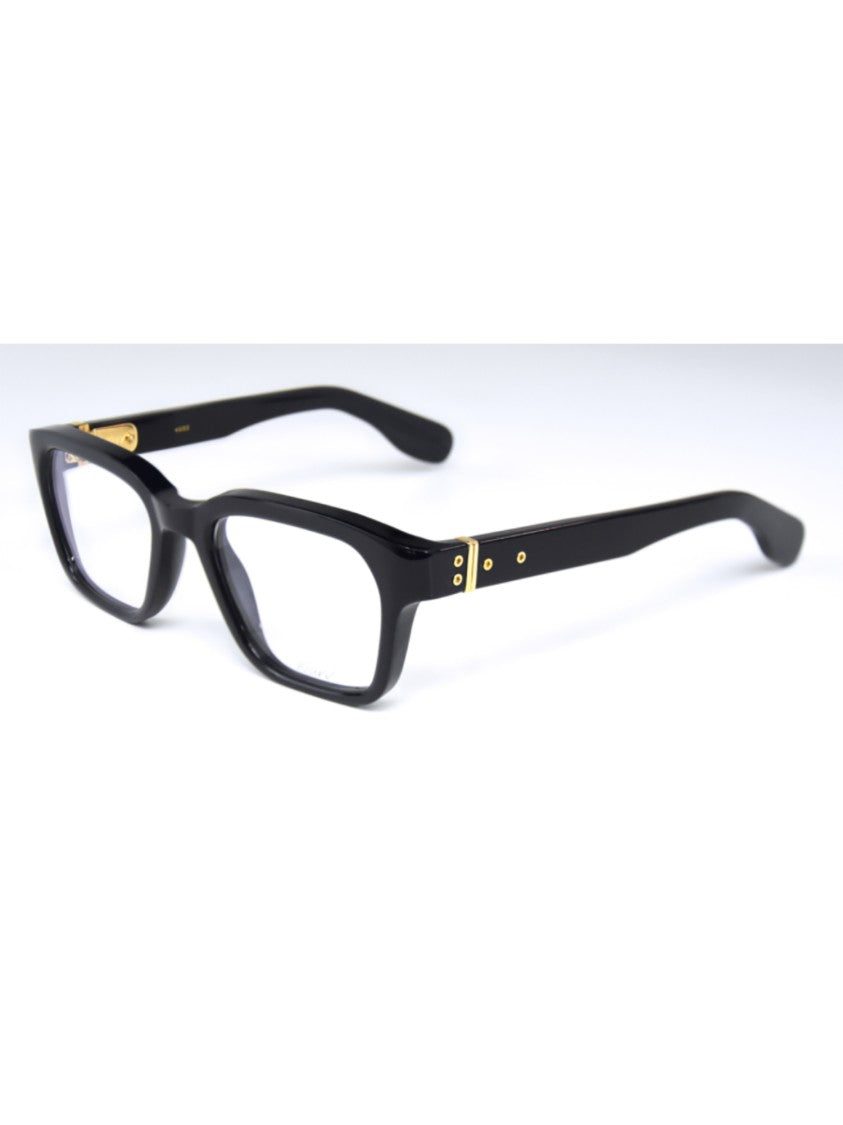 Kiurv Bold Rectangular Kiurv Optical Frames With Gold Accents