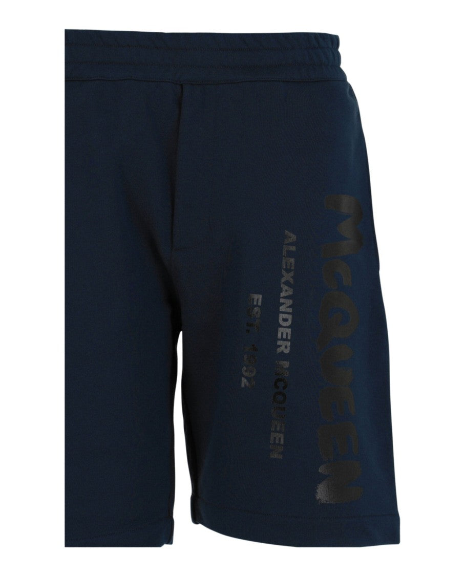 Alexander Mcqueen Graffiti Logo Shorts