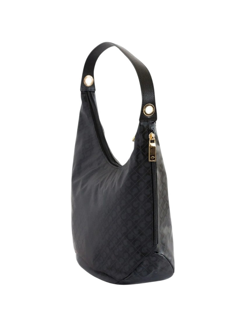 Gherardini Medium Hobo Bag With Curved Silhouette And Knot Detailing