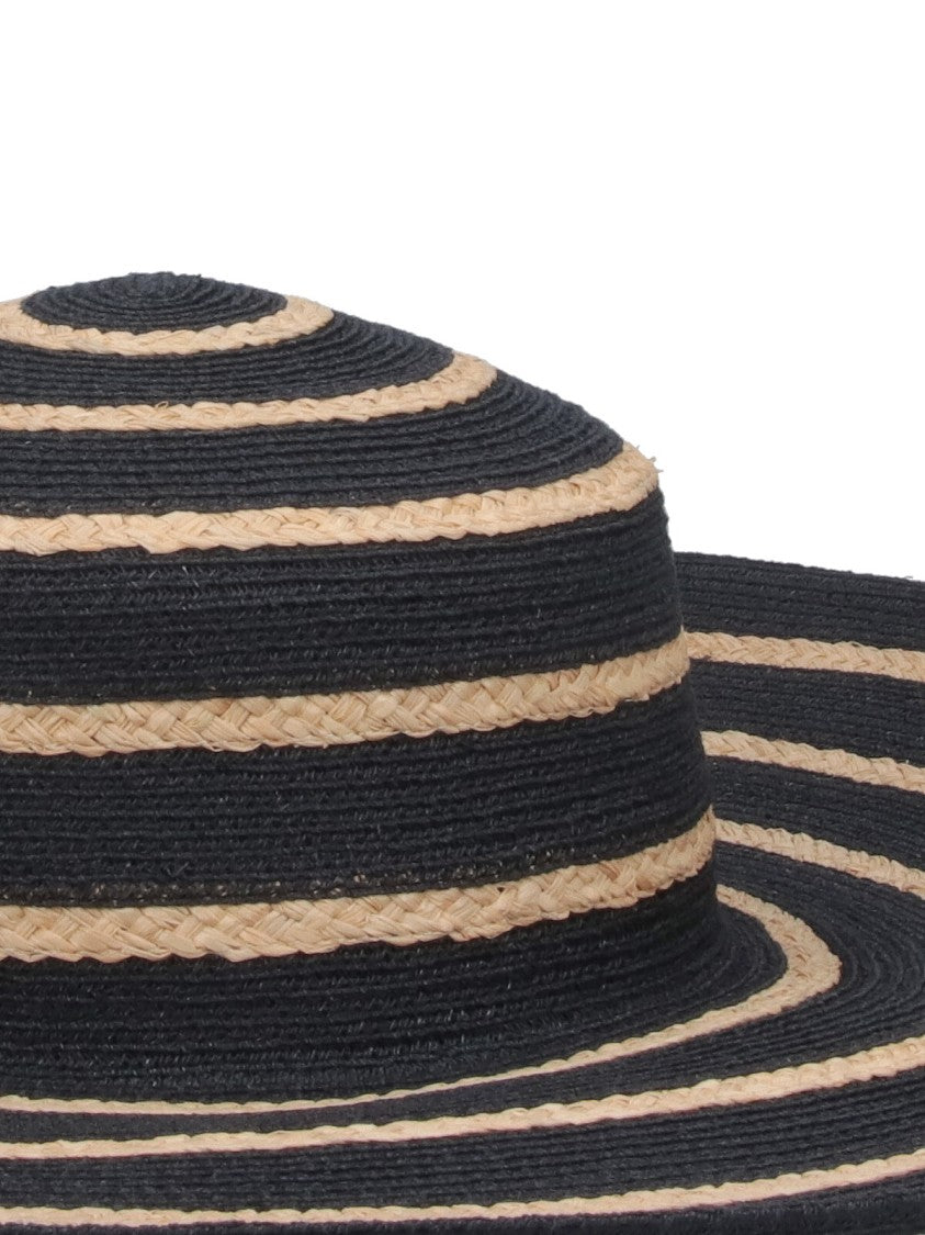 Borsalino Carmen' Hat – Black/Beige