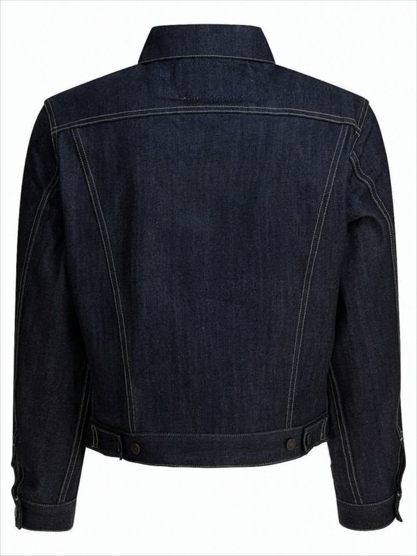 Levi's Structured Indigo Denim Jacket With Button-Up Front