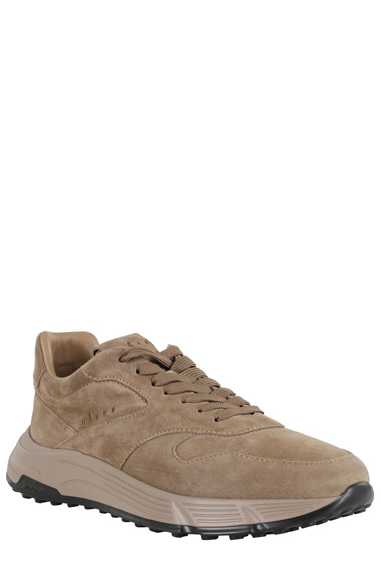 Hogan Hyperlight Lace-Up Sneakers With Reinforced Suede Heel