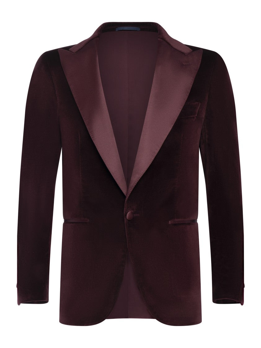 Franzese Collection Single-Breasted Velvet Jacket