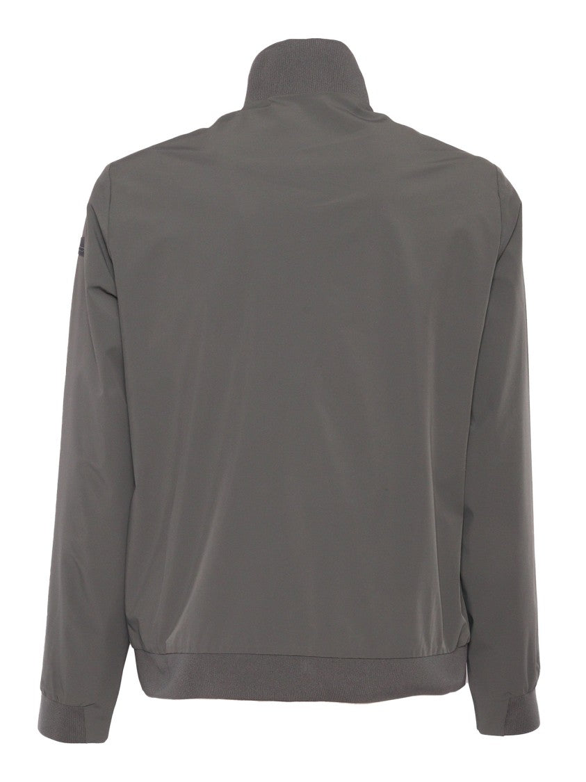 Rrd Modern High Collar Zip Jacket With Streamlined Silhouette