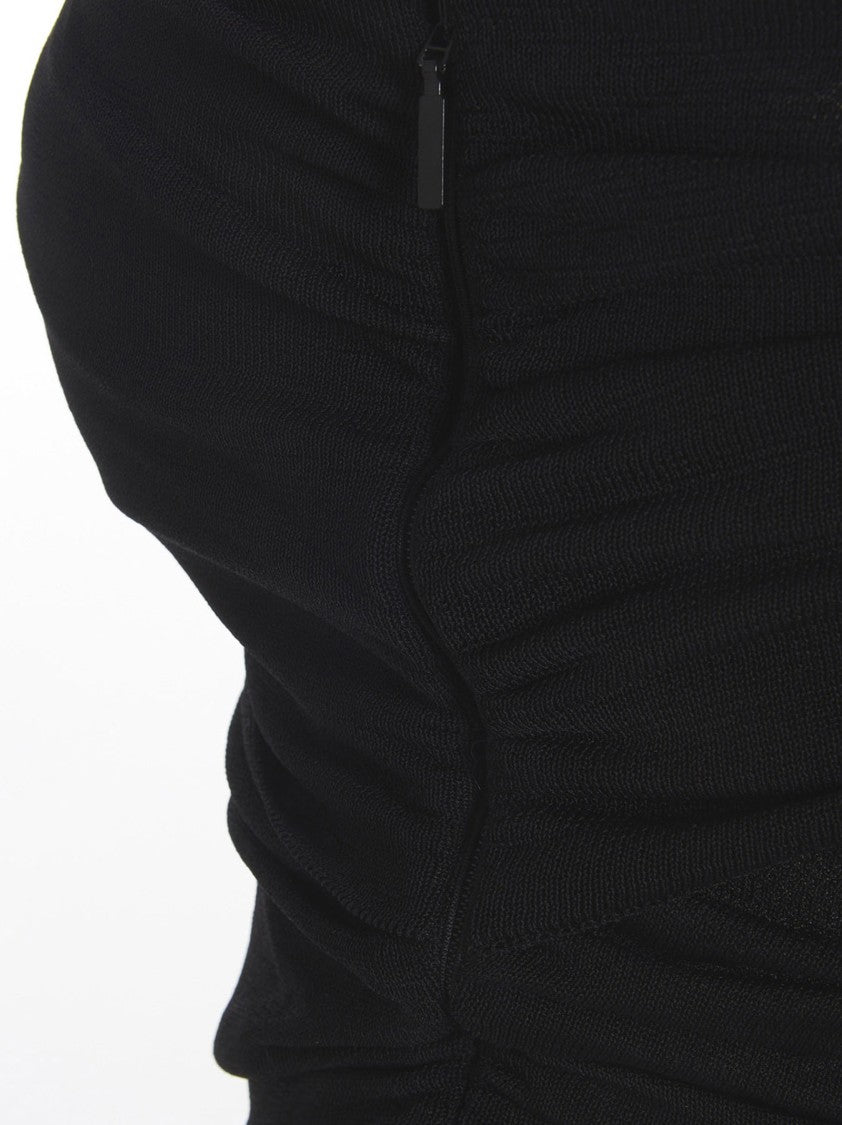 Saint Laurent Draped Long Dress