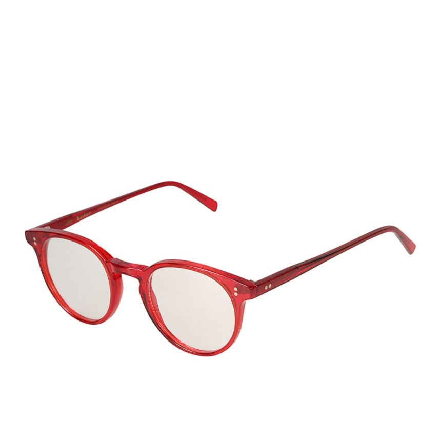 Kador Chyli/N Translucent Red Round Frame Eyeglasses With Glossy Finish