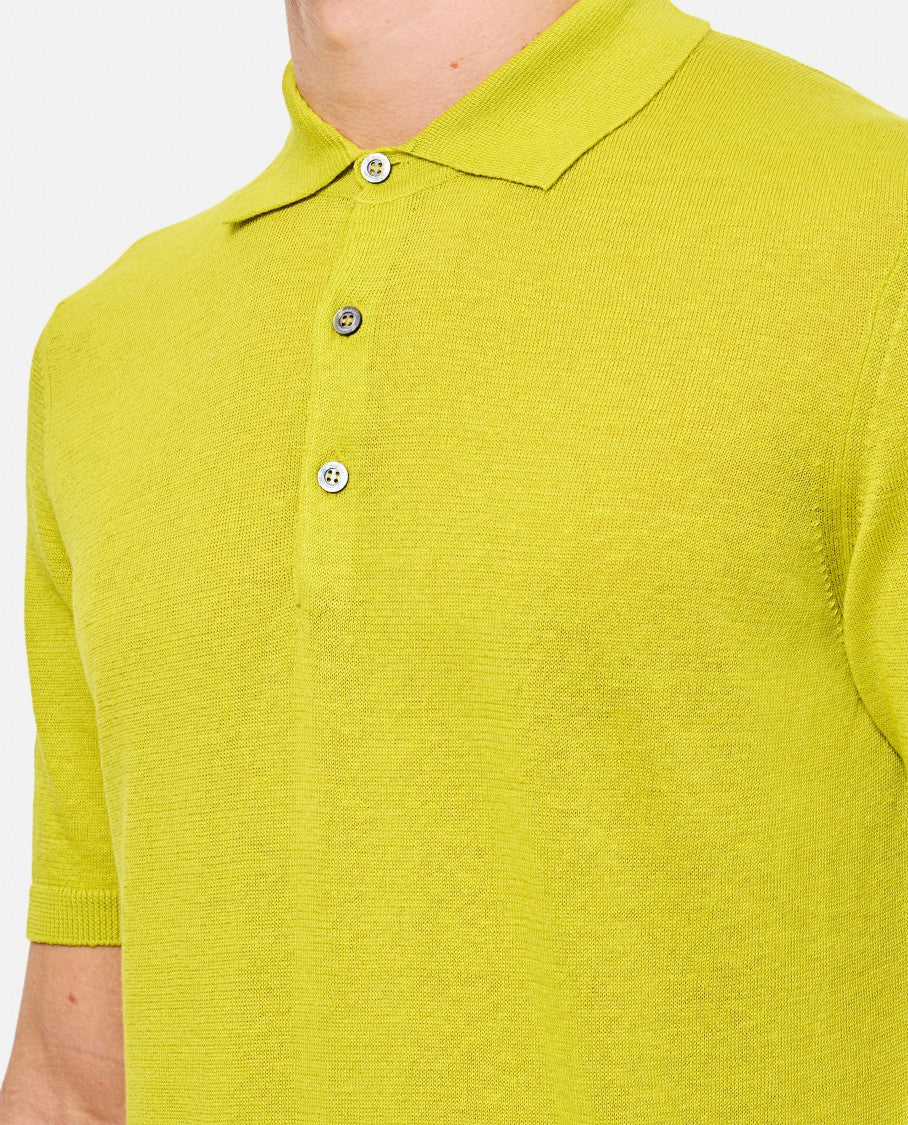 Drumohr Classic Knit Polo Shirt With Pointed Collar