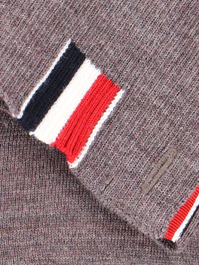 Thom Browne Logo Cardigan – Brown