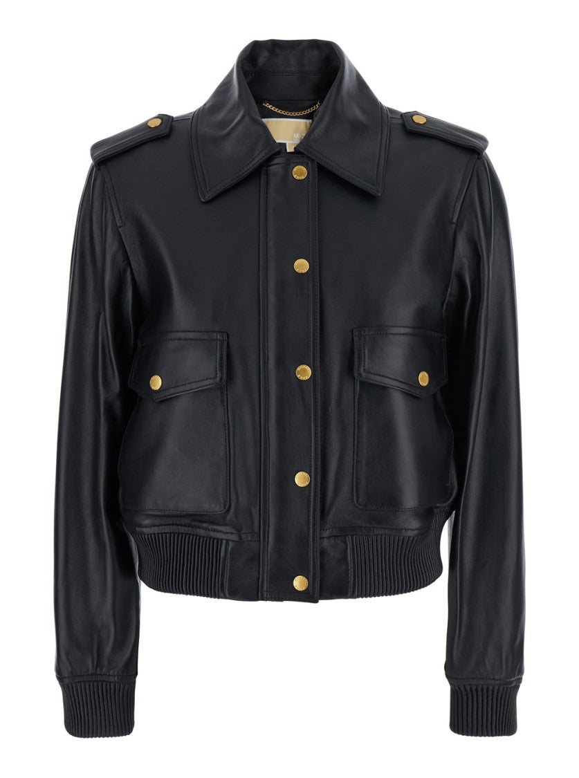 Michael Michael Kors Black Leather Jacket