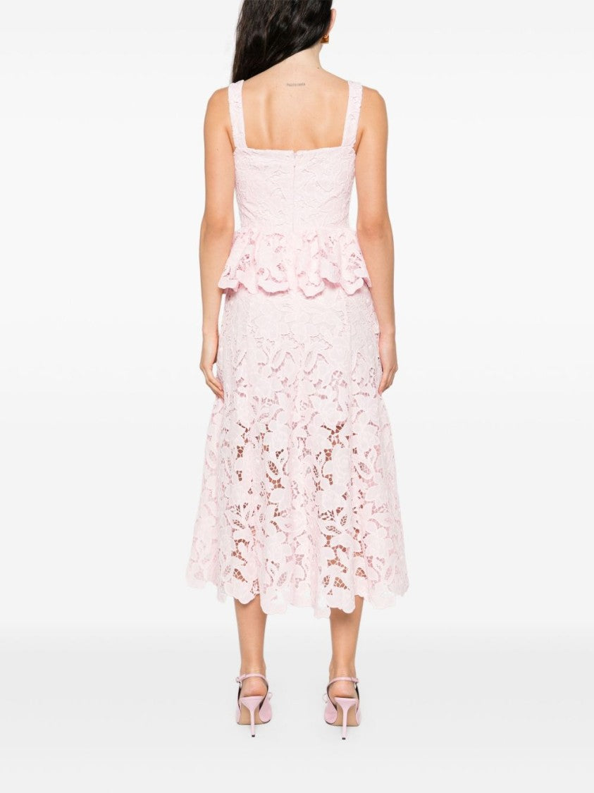 Self-Portrait Peplum Midi Dress