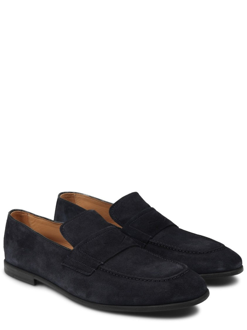 Mille885 Neutrals Suede Penny Loafer Moccasins