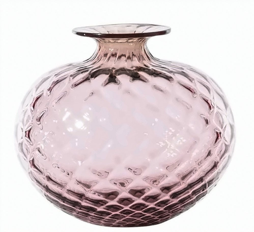 Venini Monofiore Balloton Pink Glass Vase