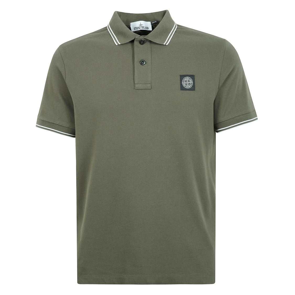 Stone Island Classic Short-Sleeve Polo Shirt With Contrasting Stripes