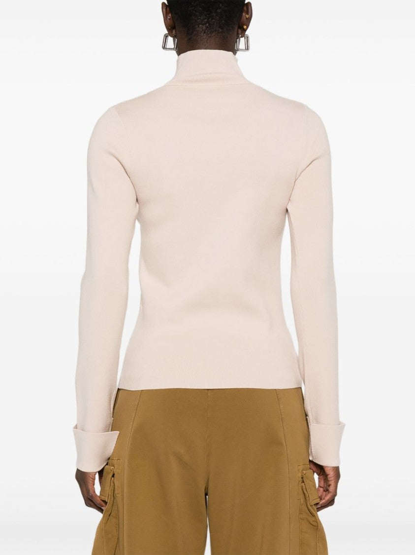 Blugirl Textured Light Pink Knit Sweater