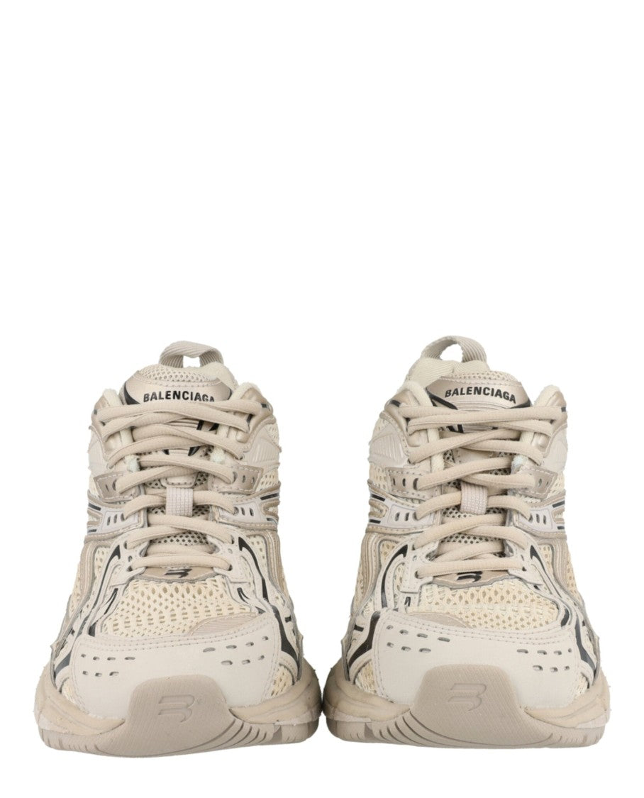 Balenciaga Distressed Low-Top Sneakers With Suspended Heel
