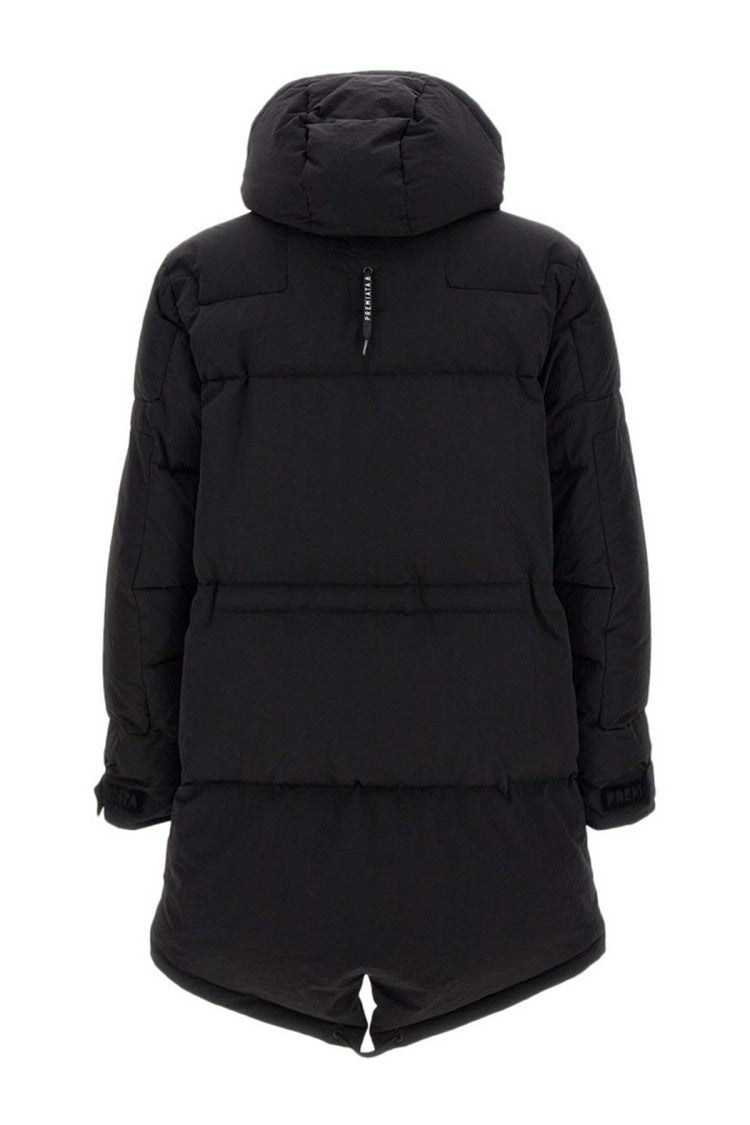 Premiata Black Quilted Drawstring Hooded Polyamide Parka