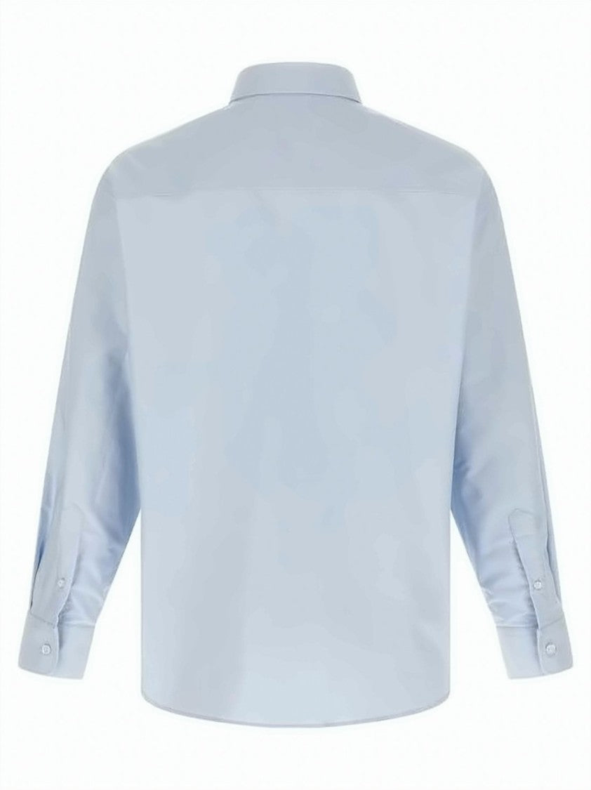 Ami Paris Boxy-Fit Cotton Shirt With Embroidered Heart Logo