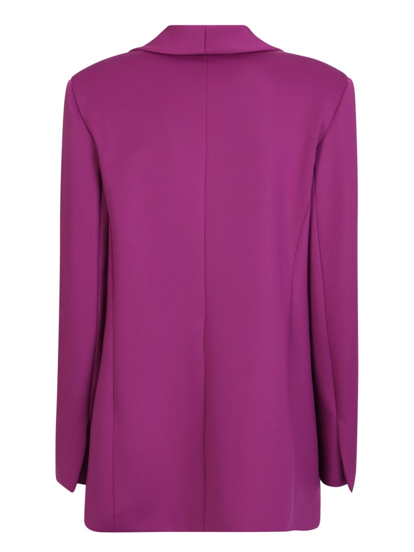 Blanca Vita Purple Blazer With Shawl Lapel