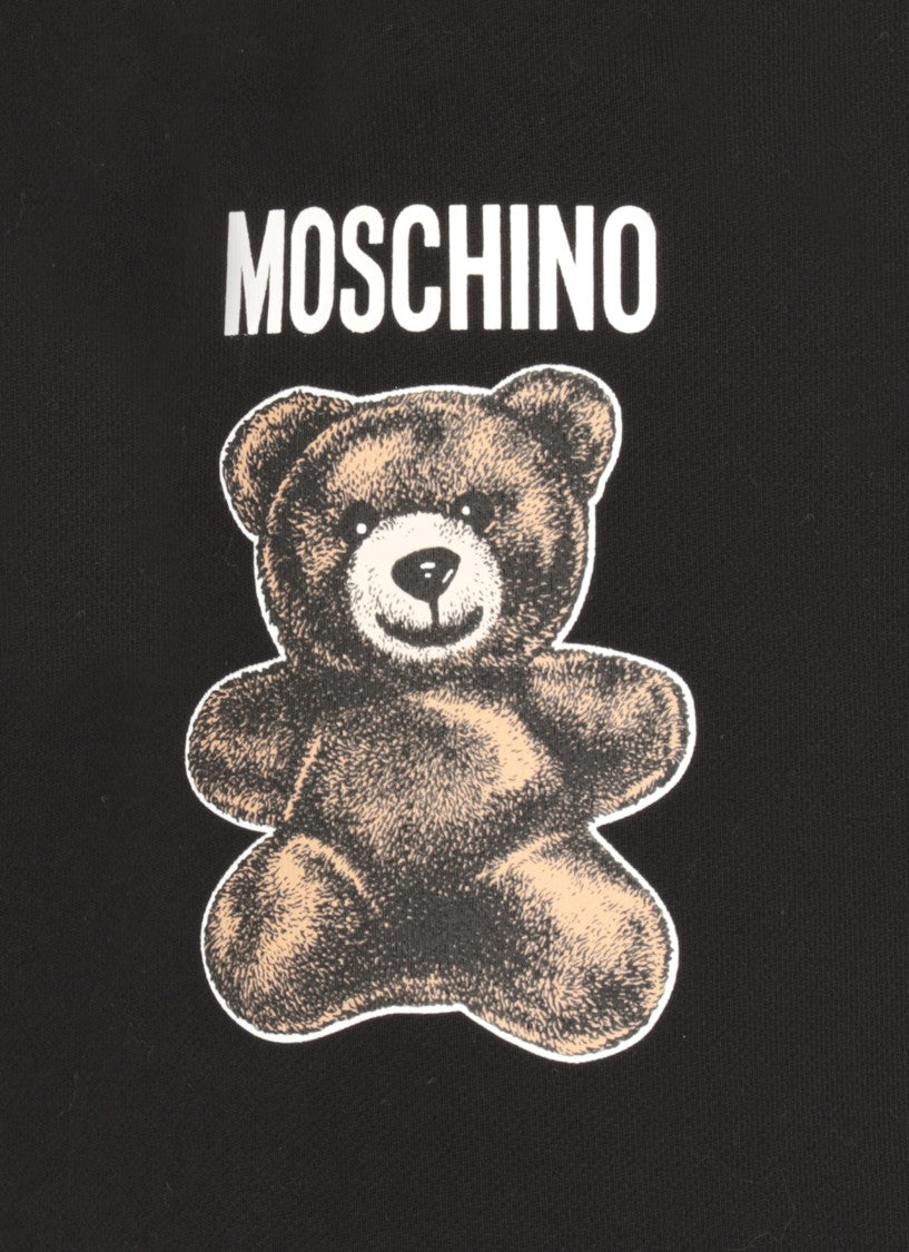 Moschino Black Cotton Bermuda
