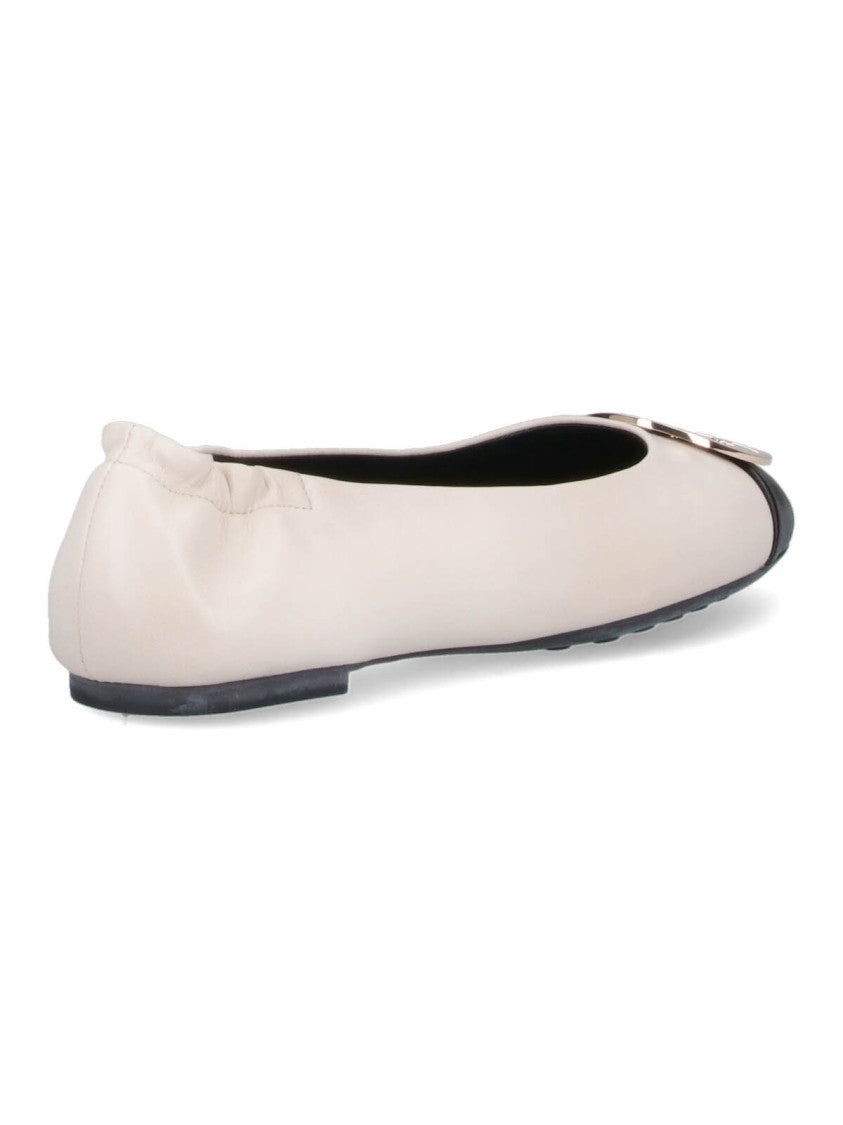 Tory Burch Claire Ballerinas – Cream