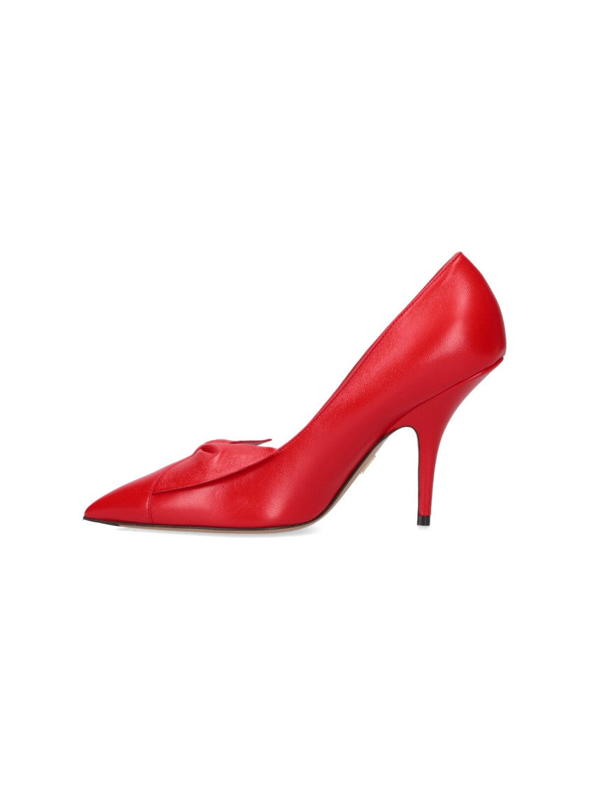 Ferragamo Pointed-Toe Pump With Mid-Height Stiletto Heel