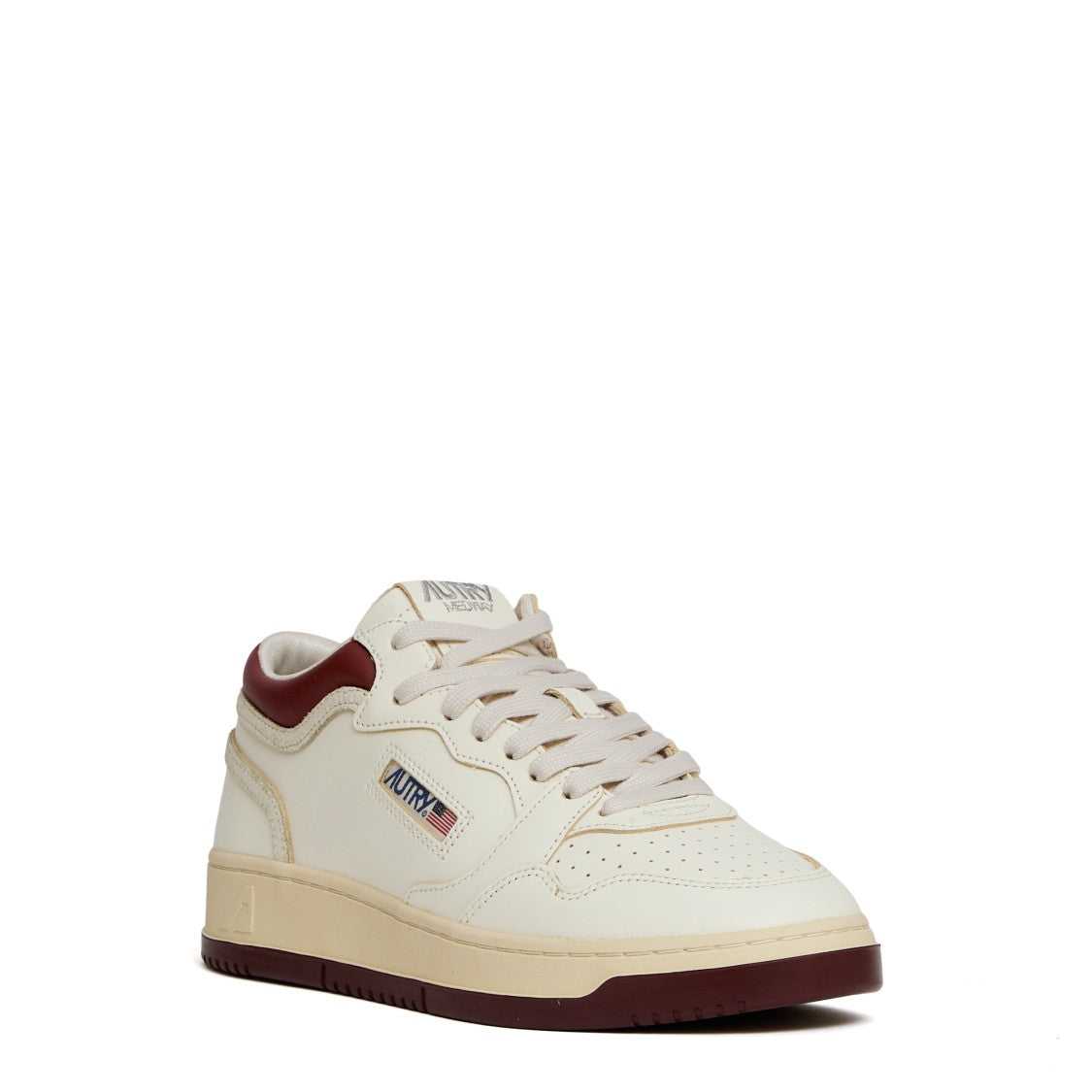 Autry Med-Way Mid Syrah Marsh Leather Sneakers