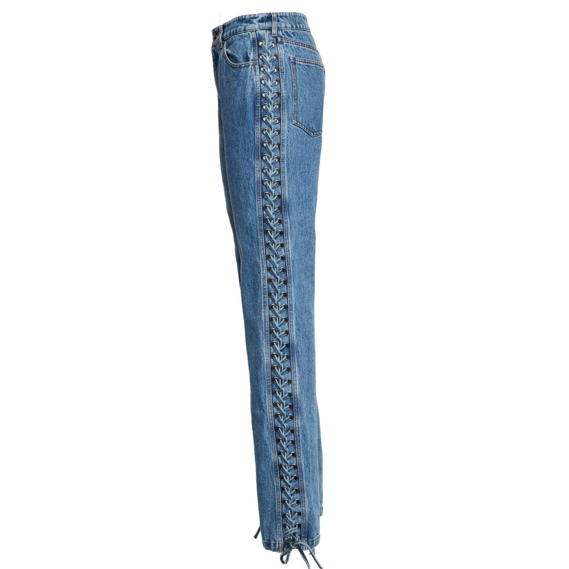 Rotate Rotta Straight-Leg Jeans With Laces